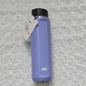 Nike Purple Stainless Steel Insulated Bottle with Black Lid